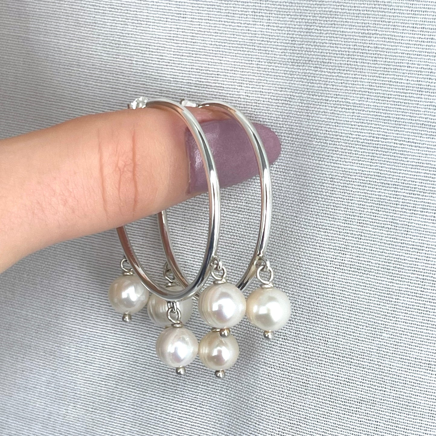 Lustrous Trio Earrings