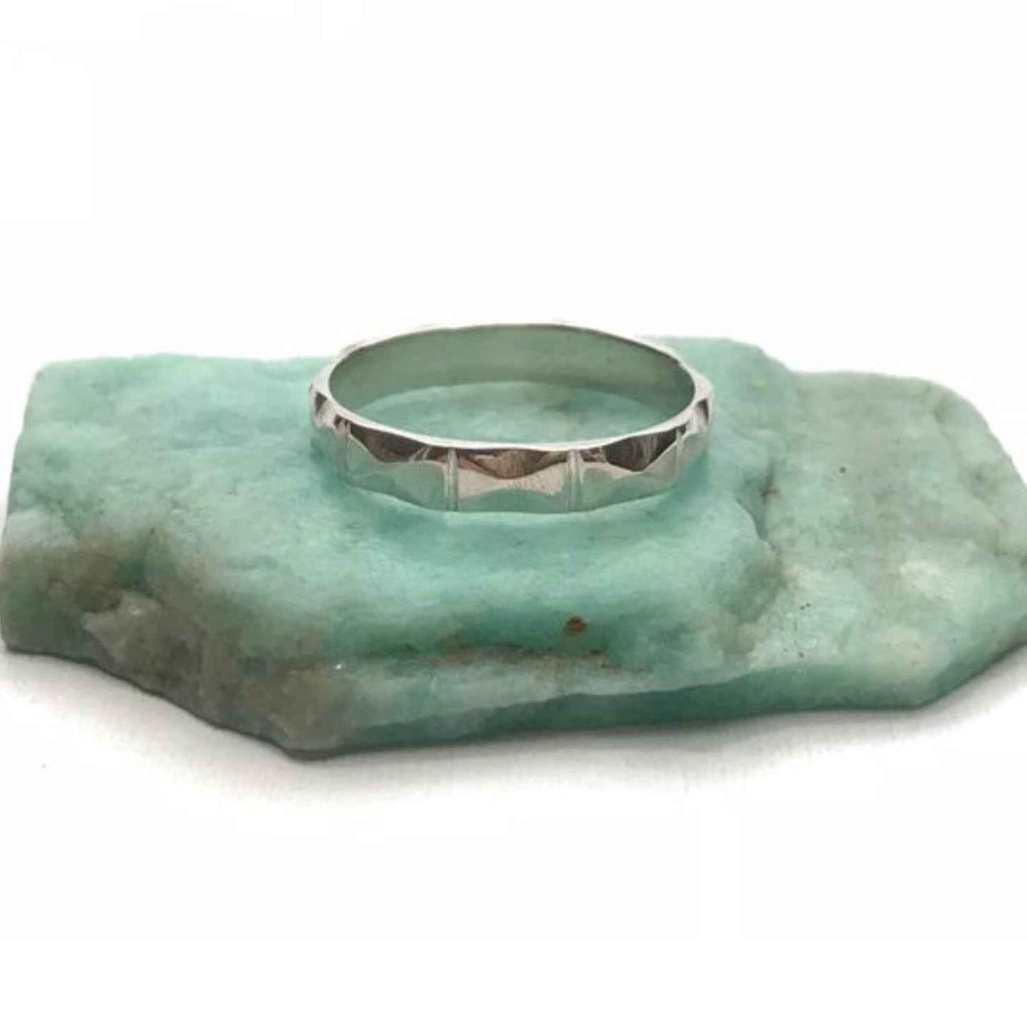 Etched Edge Harmony Ring