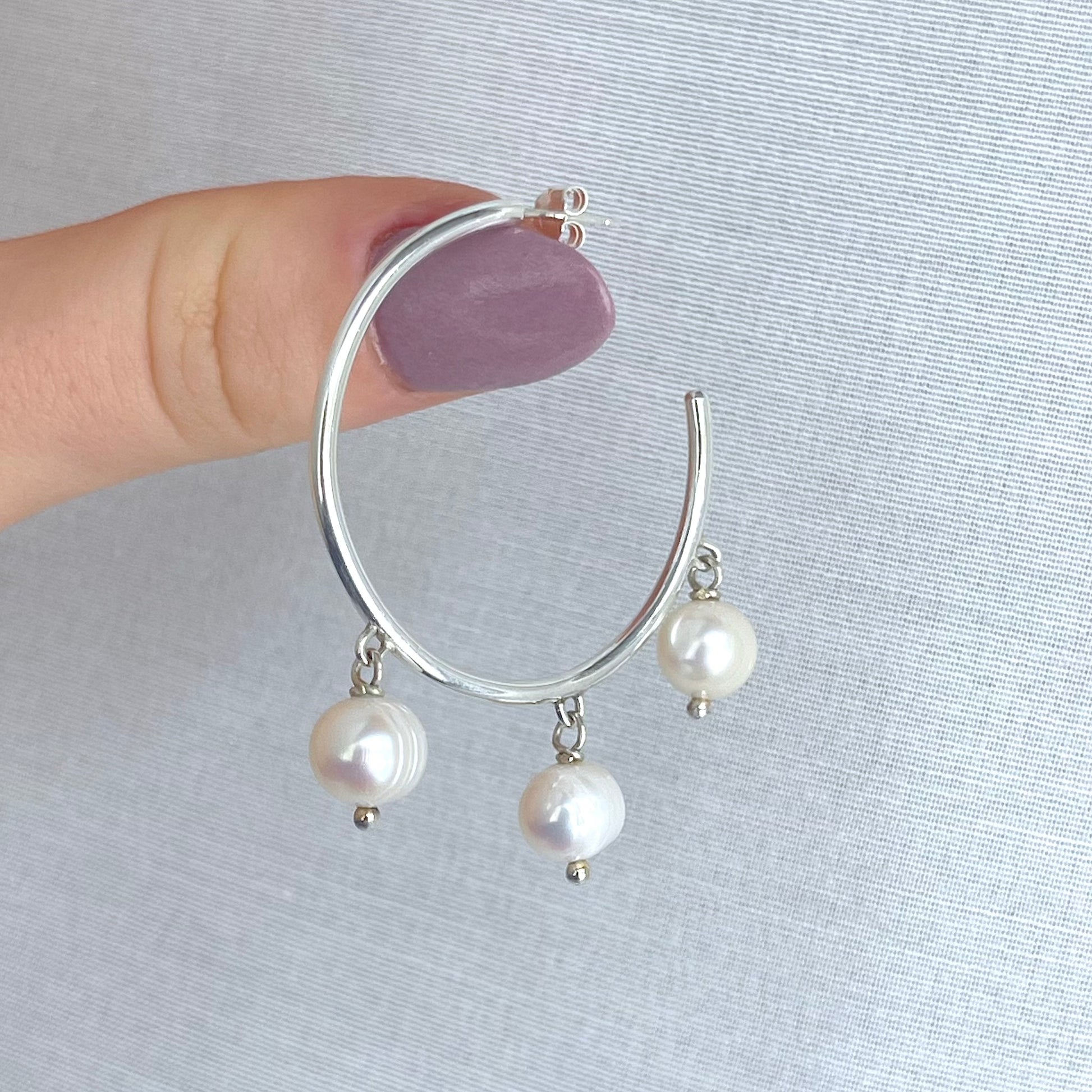 Lustrous Trio Earrings