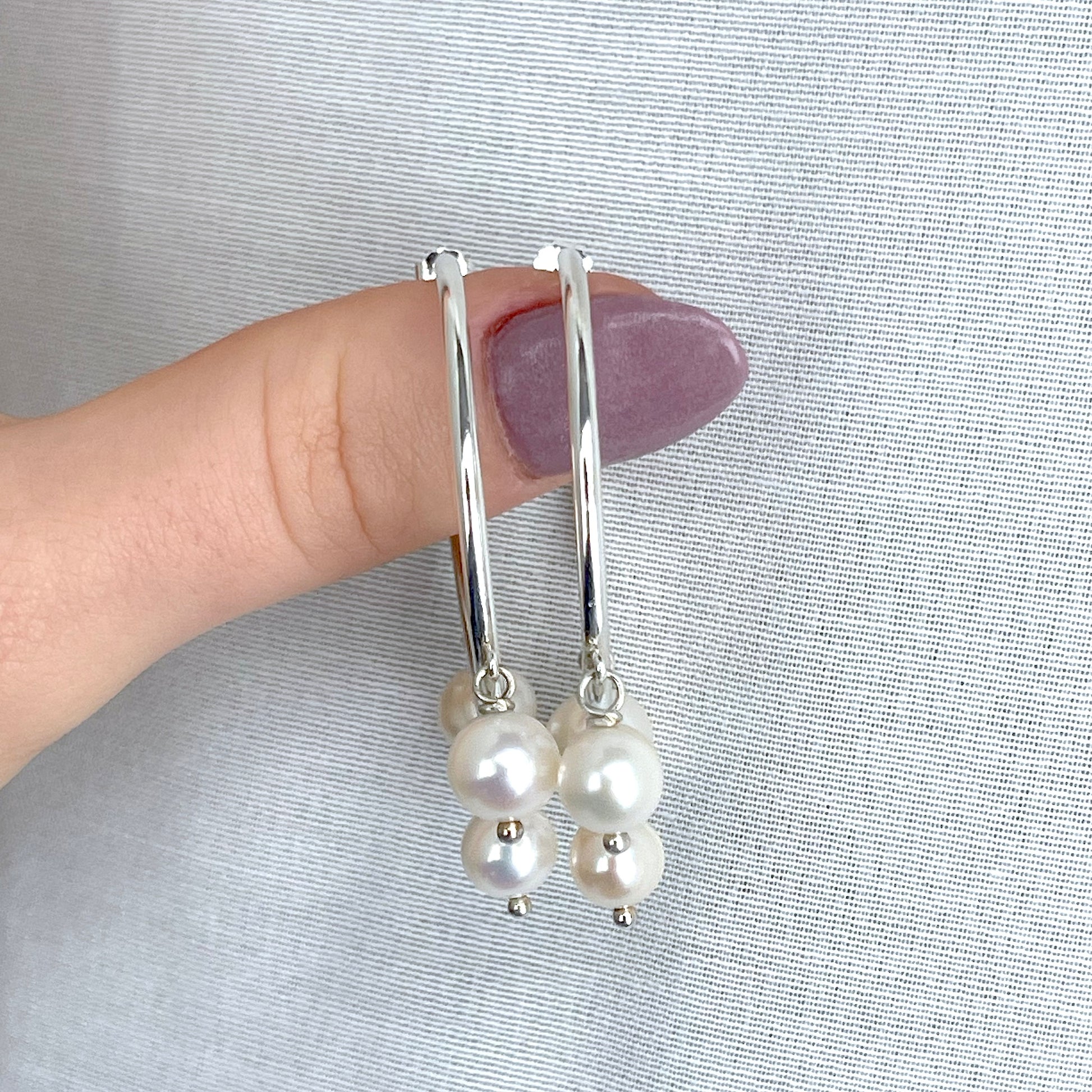 Lustrous Trio Earrings