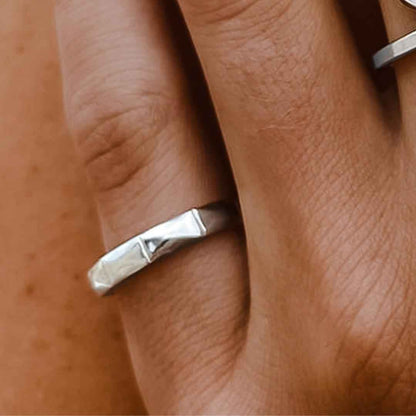 Etched Edge Harmony Ring