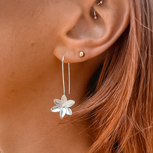 Floral Bloom Drop Earrings